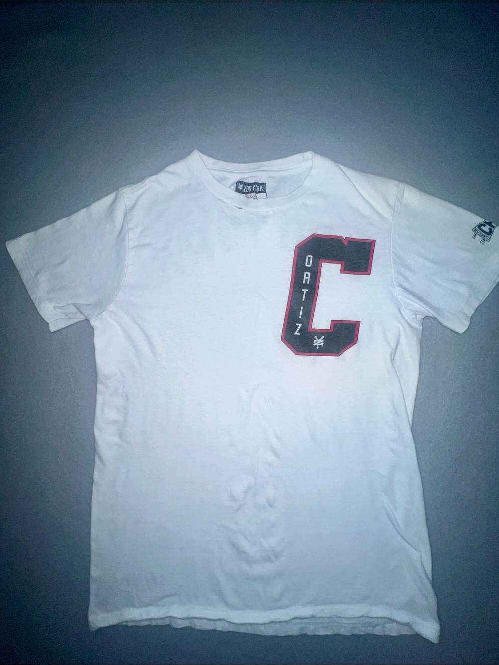 Zoo York Chaz Ortiz Pro Model White Graphic T-Shirt Size Small